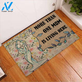 More Than One Mom - LGBT Support Coir Pattern Print Doormat