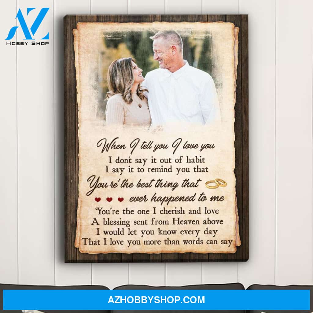 More Than Words Can Say - Personalized Custom Photo Canvas
