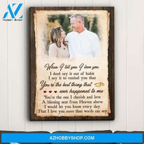 More Than Words Can Say - Personalized Custom Photo Canvas