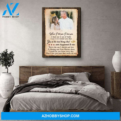 More Than Words Can Say - Personalized Custom Photo Canvas