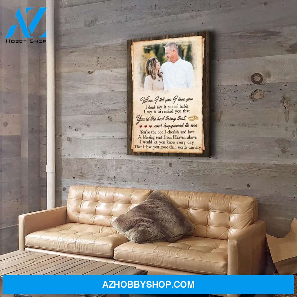 More Than Words Can Say - Personalized Custom Photo Canvas