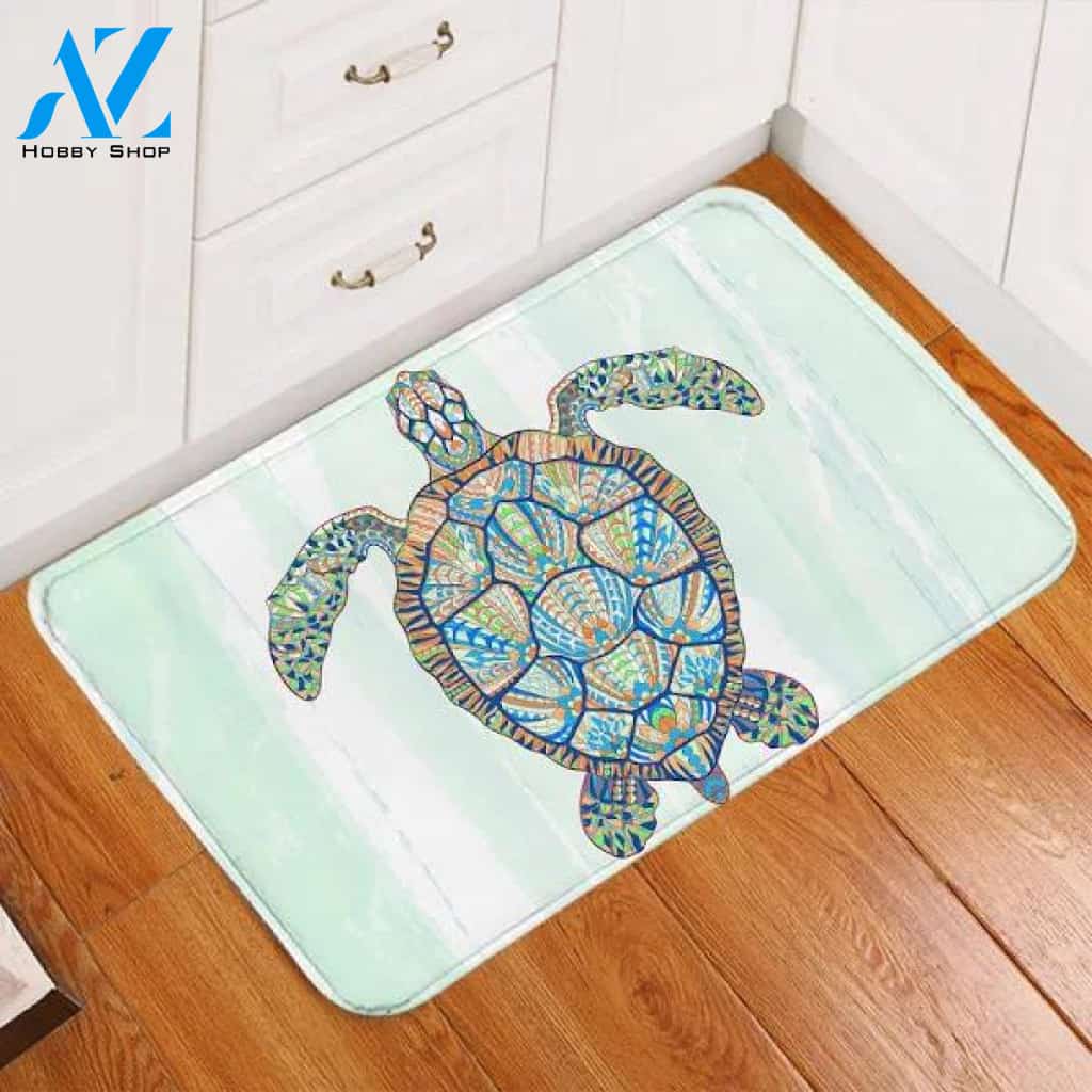 Mosaic Turtle Door Mat