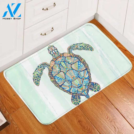 Mosaic Turtle Door Mat