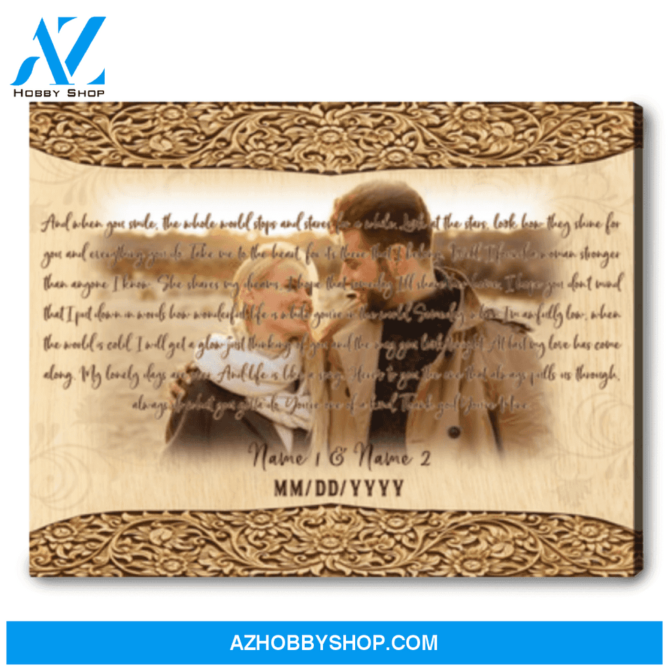 Most Popular First Dance Songs Wedding Custom Song Lyrics Gift Custom Printed Canvas Art