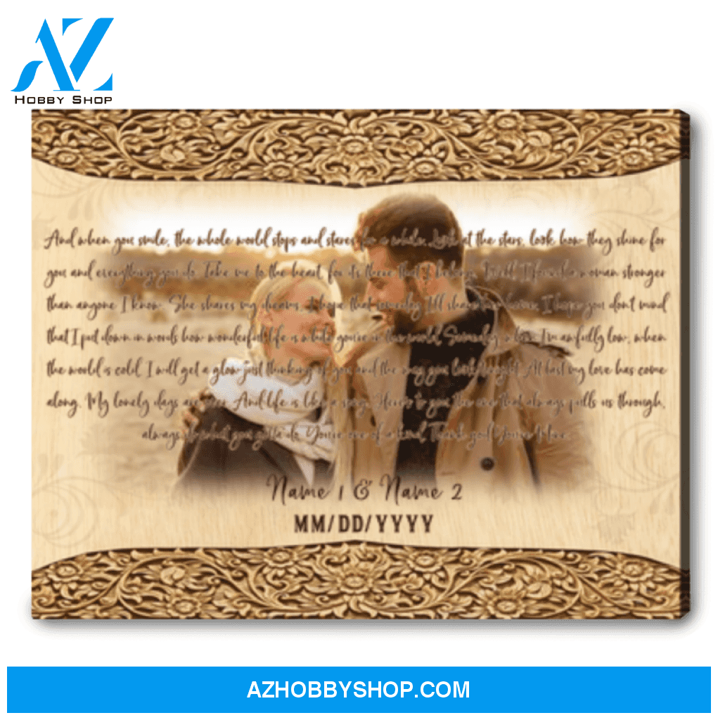 Most Popular First Dance Songs Wedding Custom Song Lyrics Gift Custom Printed Canvas Art