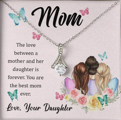 Mother And Daughter Love Is Forever Alluring Beauty Necklace Earring Set