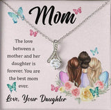 Mother And Daughter Love Is Forever Alluring Beauty Necklace Earring Set