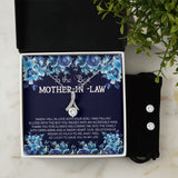 Mother in Law Alluring Beauty Necklace Earring Gift Set