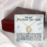 Mother In Law Blessing  Forever Love Heart Necklace