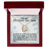 Mother In Law Blessing  Forever Love Heart Necklace