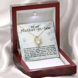 Mother In Law Blessing  Forever Love Heart Necklace