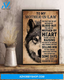 Mother-In-Law Canvas To My Mother-In-Law You May Not Be My Mother Daughter-In-Law Wolf Canvas Wall Art Full Size