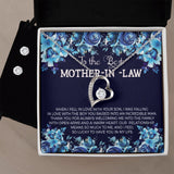 Mother in Law Forever Love Heart Necklace Earring Set