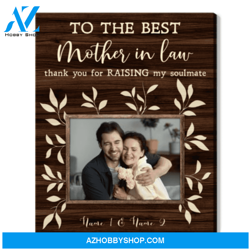Mother in Law Gifts from Son in law Customized Mothers Day Canvas Print