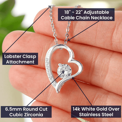Mother In Law Kindness Forever Love Heart Necklace