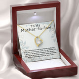 Mother In Law Kindness Forever Love Heart Necklace