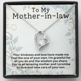 Mother In Law Kindness Forever Love Heart Necklace