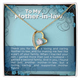 Mother In Law Thank You Forever Love Heart Necklace