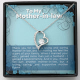 Mother In Law Thank You Forever Love Heart Necklace