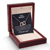 Mother Joy and Tears Interlocking Hearts Necklace