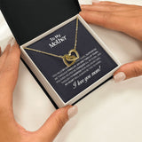 Mother Joy and Tears Interlocking Hearts Necklace