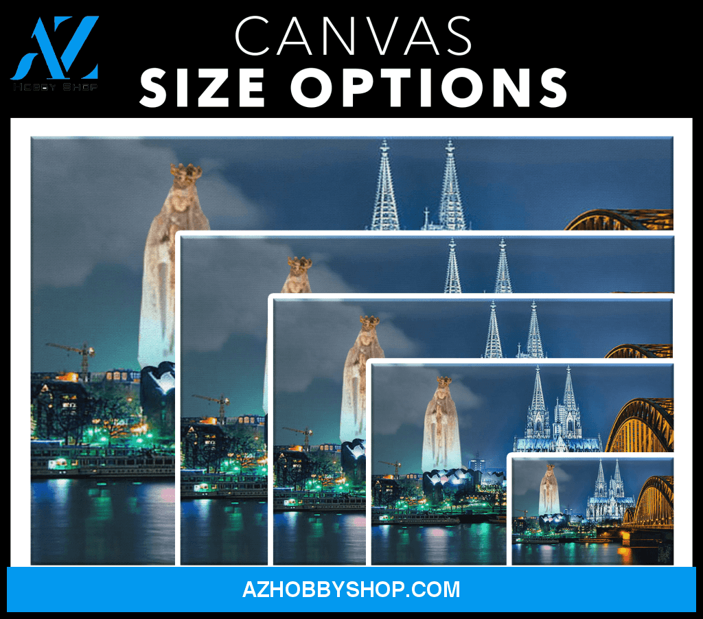 Mother Mary in the City Canvas Art