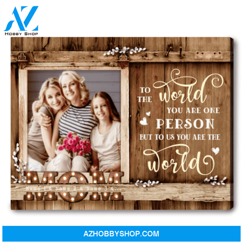 Mother Personalized Message Canvas Gift for Mom Mother’s Day Gift Ohcanvas