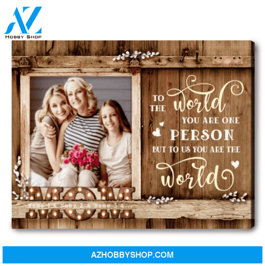 Mother Personalized Message Canvas Gift for Mom Mother’s Day Gift Ohcanvas