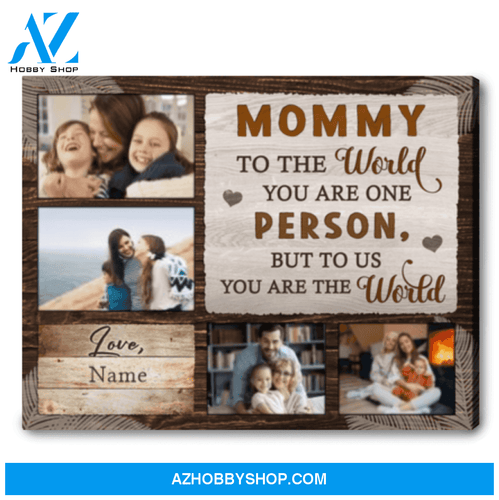 Mother's Day Canvas Art Gift Idea Personalized Photo Gift For Mom Canvas