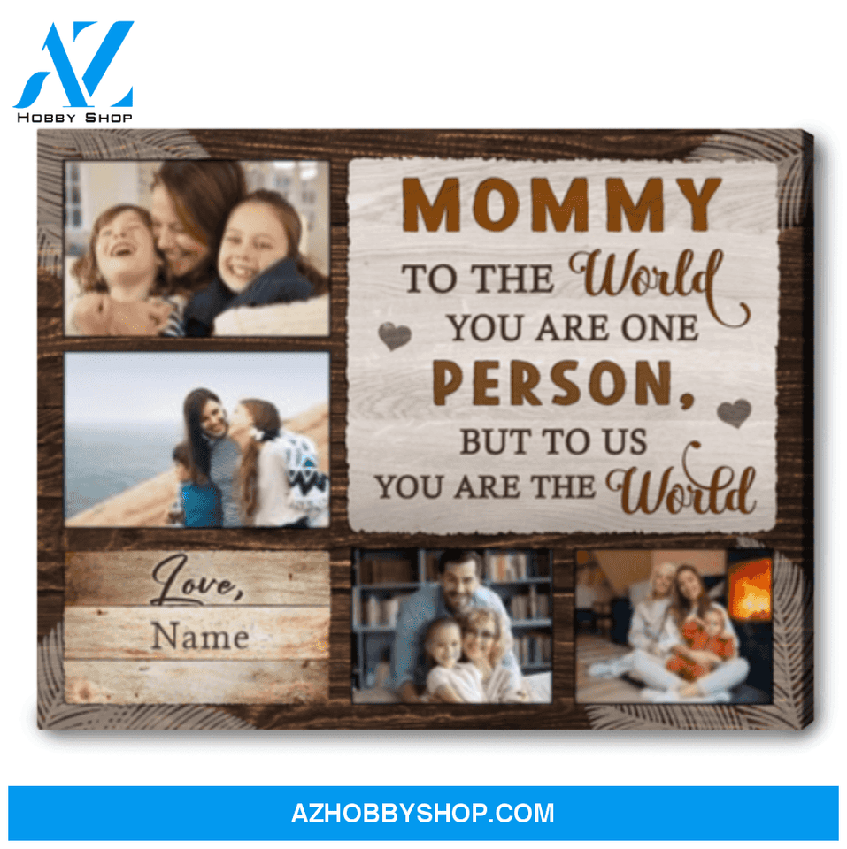 Mother's Day Canvas Art Gift Idea Personalized Photo Gift For Mom Canvas