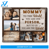 Mother's Day Canvas Art Gift Idea Personalized Photo Gift For Mom Canvas