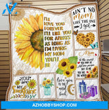 Mother's Day Gift From Daughter/Son To Mom - I Love You To The Moon And Back Quilt Blanket - FitWearPro - Best mother’s day gift ideas