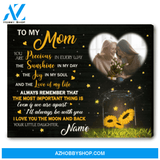 Mother's Day Gift Idea Personalized Photo Canvas Print To my mom You are precious in every way