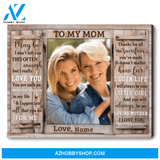 Mother's Day Gift Ideas For Daughters Personalized Photo Canvas Print Ohcanvas