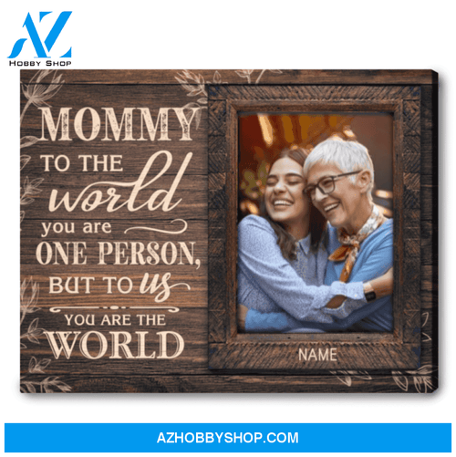 Mother's Day Picture Gift Custom Gift for Mom Custom Canvas Print