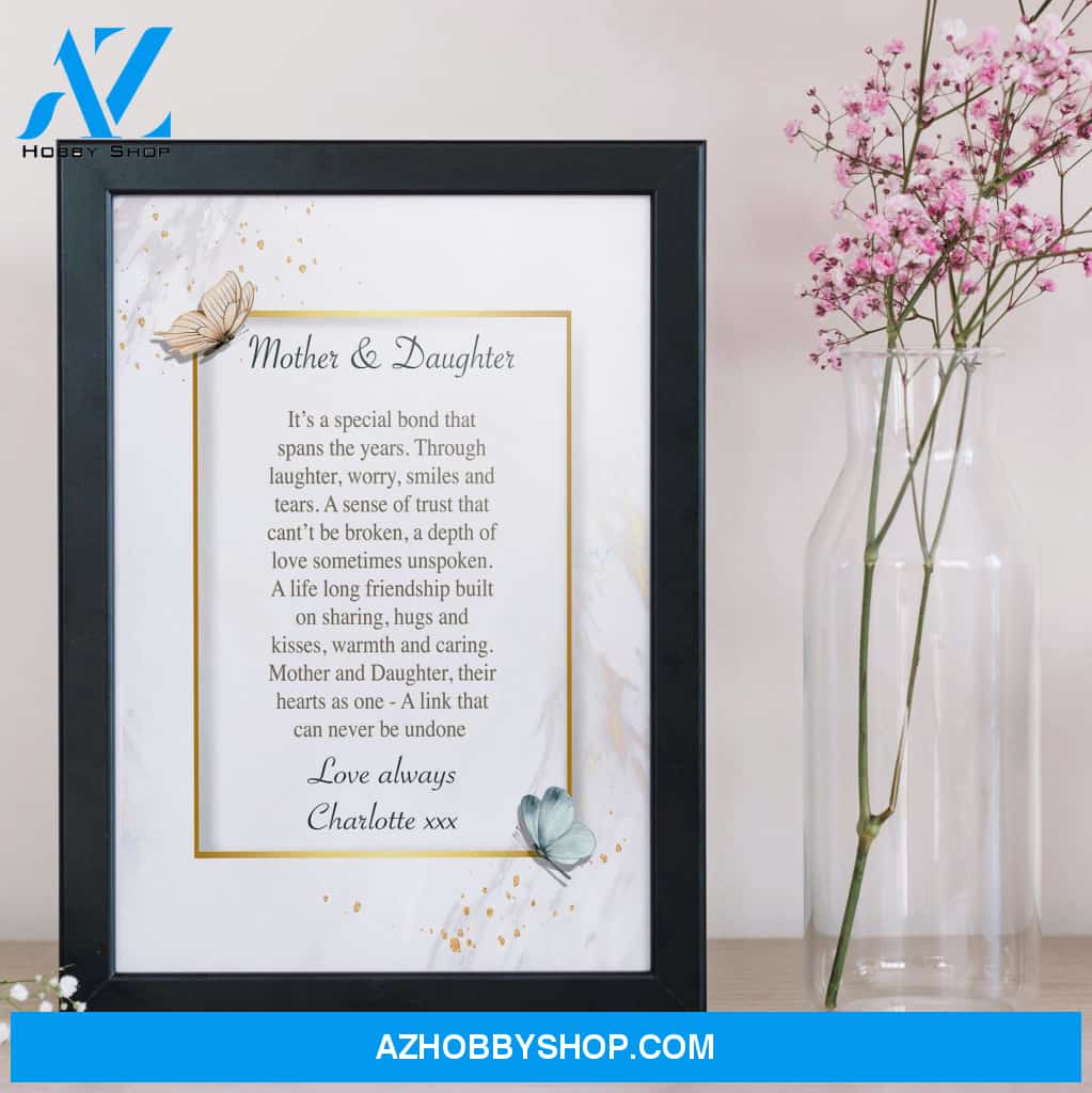 Mothers Day Poem Canvas Gift For Mother Warm Home Decor Wall Art