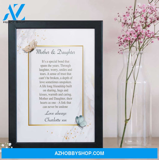 Mothers Day Poem Canvas Gift For Mother Warm Home Decor Wall Art