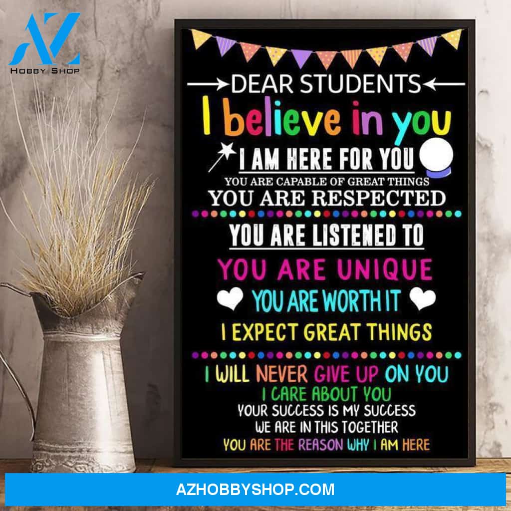 MOTIVATION SCHOOL CLASSROOM STUDENTS GIFT SCIENCE TEACHING EDUCATOR COLLEGE OR ELEMENTARY KIDS - TEACHER CANVAS