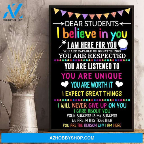 MOTIVATION SCHOOL CLASSROOM STUDENTS GIFT SCIENCE TEACHING EDUCATOR COLLEGE OR ELEMENTARY KIDS - TEACHER CANVAS