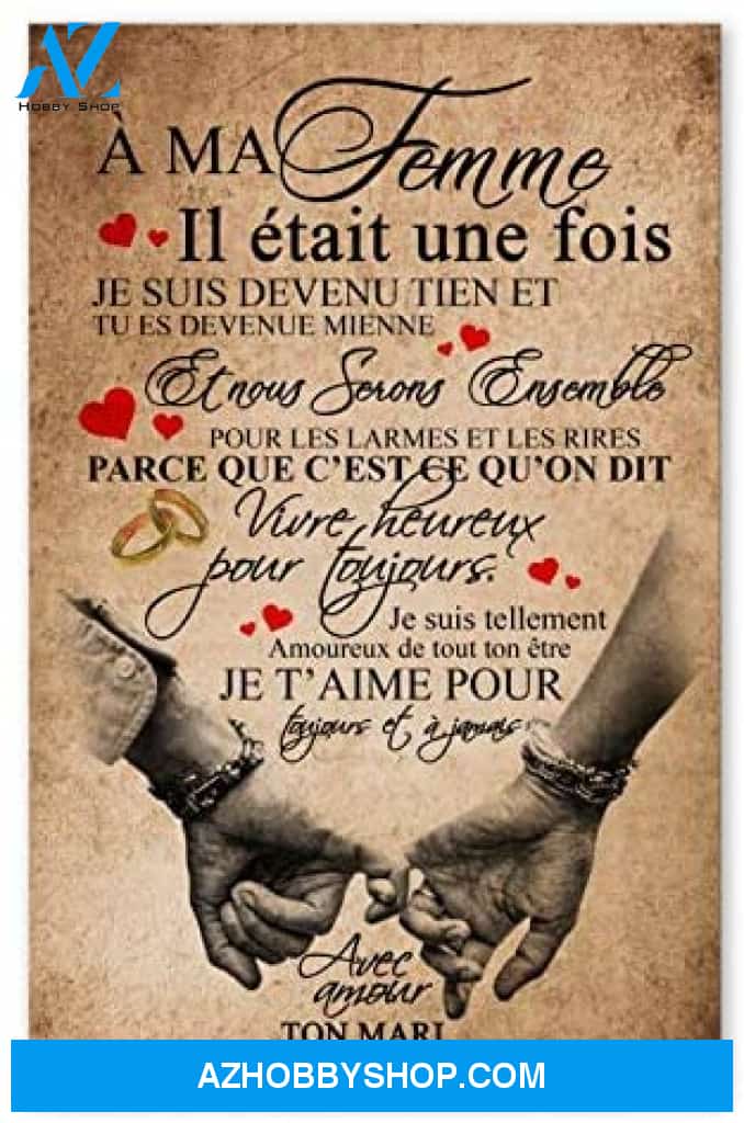 Motivational À Ma Femme Great Gifts For Wife Posters
