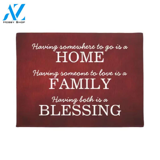 Motivational Family Quote Doormat Indoor And Outdoor Doormat Warm House Gift Welcome Mat Gift For Friend Family