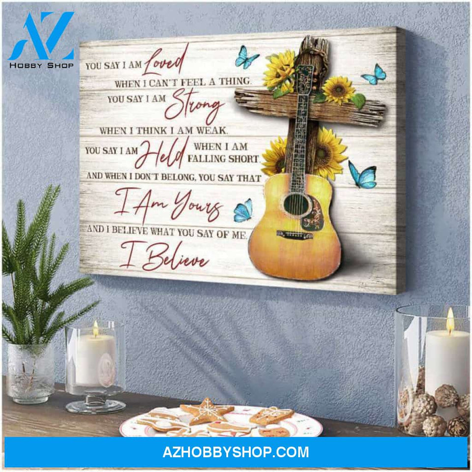 Butterfly Canvas Wall Art - Motivational Quotes Canvas - Butterfly Canvas You Say Wall Art Decor