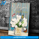 Butterfly Canvas Wall Art - Motivational Quotes Canvas - Let It Be Butterfly Canvas Wall Art Decor