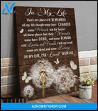 Butterfly Canvas Wall Art - Motivational Quotes Canvas - Stunning Butterfly And Dandelion Canvas In My Life Wall Art Decor