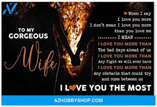 Motivational To My Gorgeous Wife Best Birthday Gifts For Wife Posters