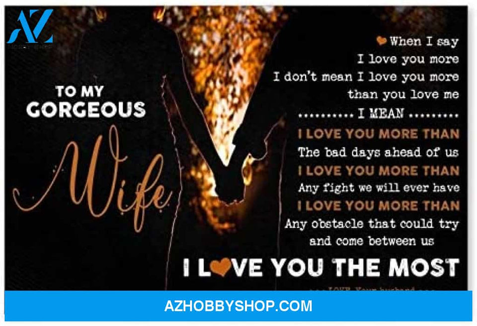Motivational To My Gorgeous Wife Best Birthday Gifts For Wife Posters