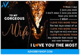 Motivational To My Gorgeous Wife Best Birthday Gifts For Wife Posters