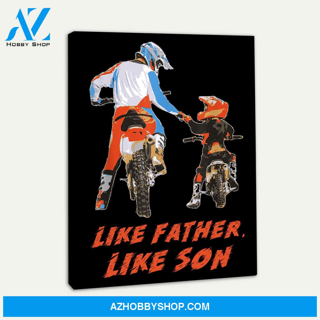 Moto Boss Braaap Dirt Bike Motocross Off-Roading Canvas Print Wall Art - Matte Canvas