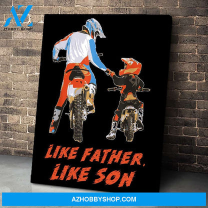 Moto Boss Braaap Dirt Bike Motocross Off-Roading Canvas Print Wall Art - Matte Canvas