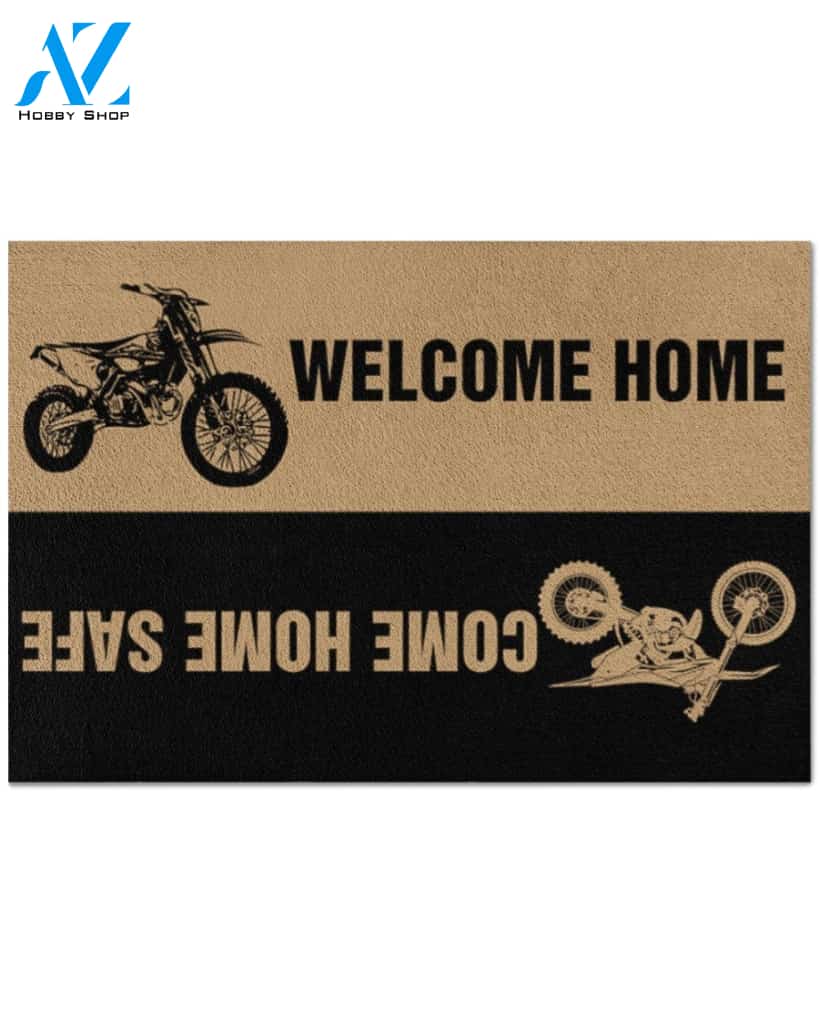 Motocross Welcome home Come home safe doormat